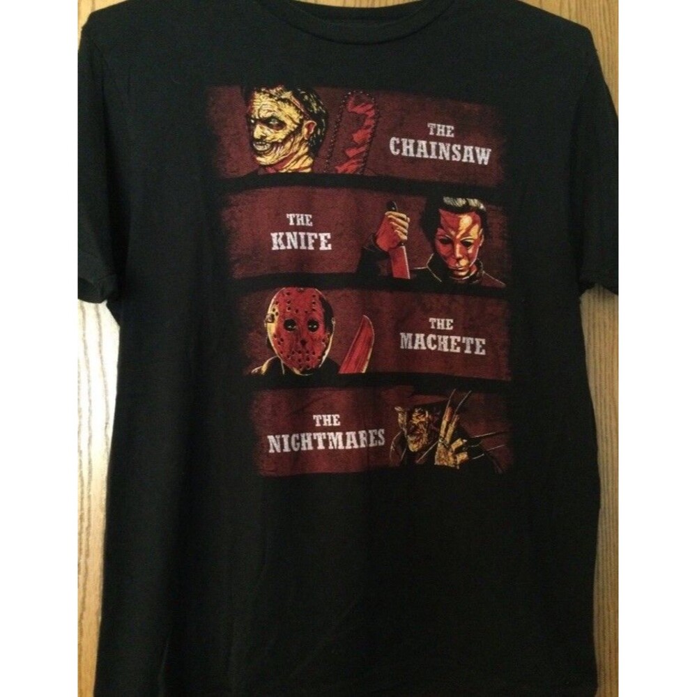The Chainsaw/Knife/Machette/Nightmares - Black Shirt - L